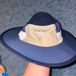 Youth Columbia PFG Blue and Tan Fishing Hat